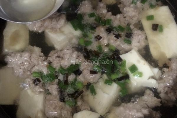 肉末豆腐汤的做法图解5