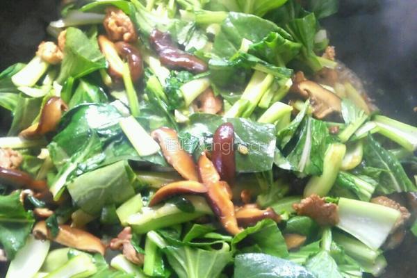 油菜炒香茹的做法图解5