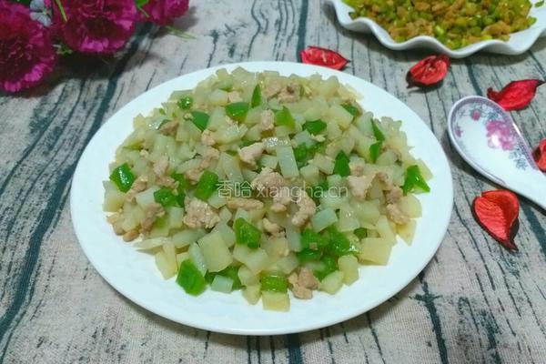 土豆青椒肉丁卤