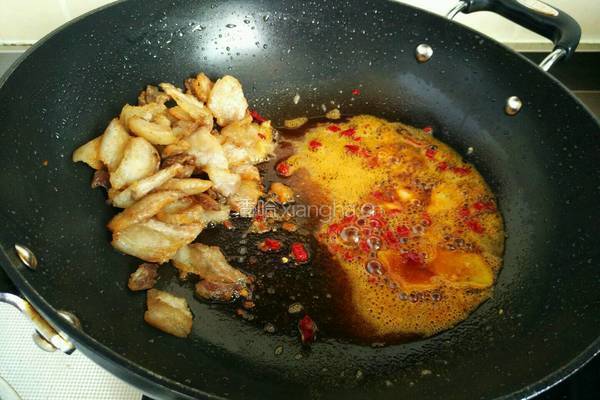 五花肉菜花香锅的做法图解8