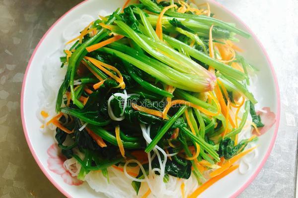 菠菜拌粉丝的做法图解7