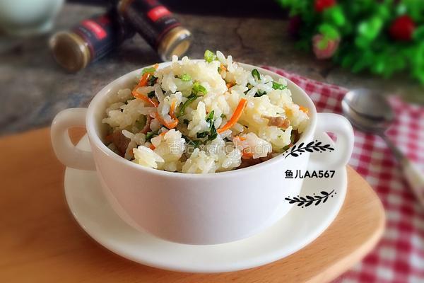 芹菜炒饭的做法图解10
