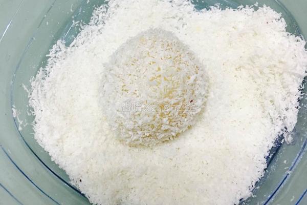 紫薯椰香糯米糍的做法图解12