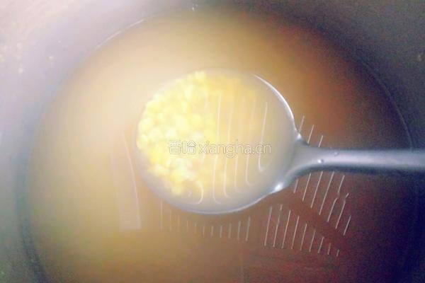 玉米茬子紫薯粥的做法图解4
