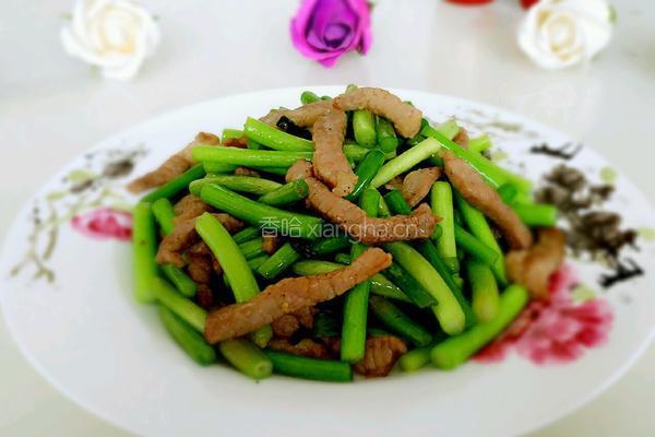 蒜苔肉条的做法图解5