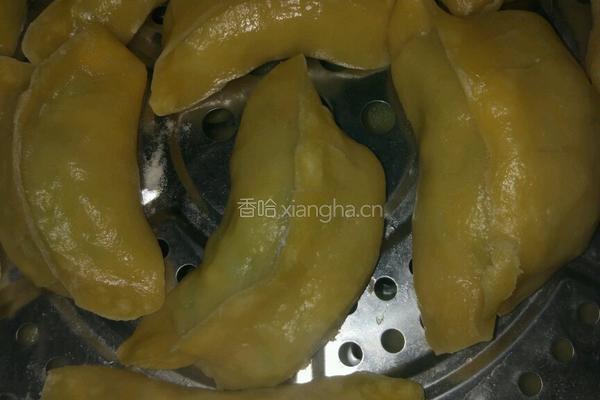 素馅玉米面蒸饺的做法图解11