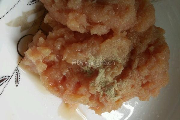 芝士鸡肉丸的做法图解1