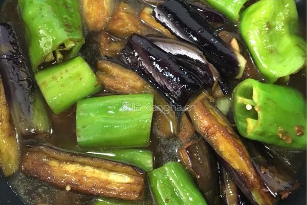 酱焖茄子辣椒的做法图解9