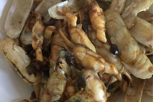 辣炒蛏子的做法图解4