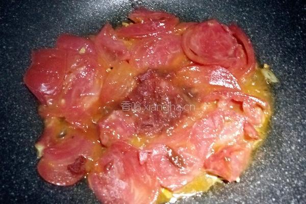 红油番茄鸡蛋汤面的做法图解3