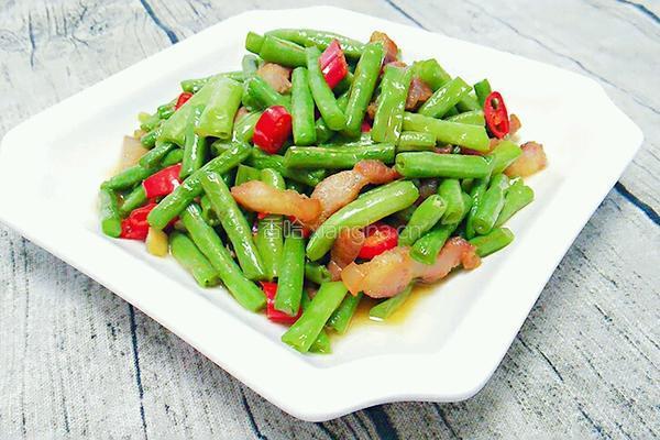 五花肉炒豆角的做法图解12
