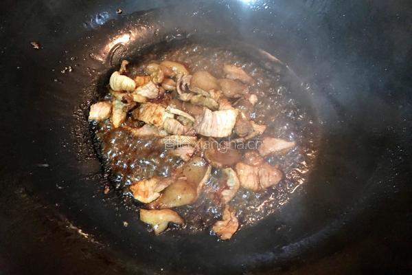 四季豆炒肉的做法图解4