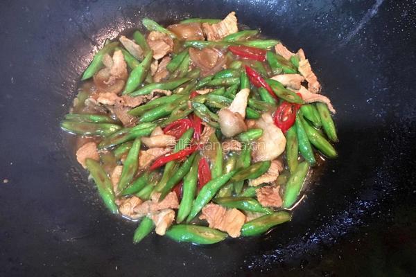 四季豆炒肉的做法图解6