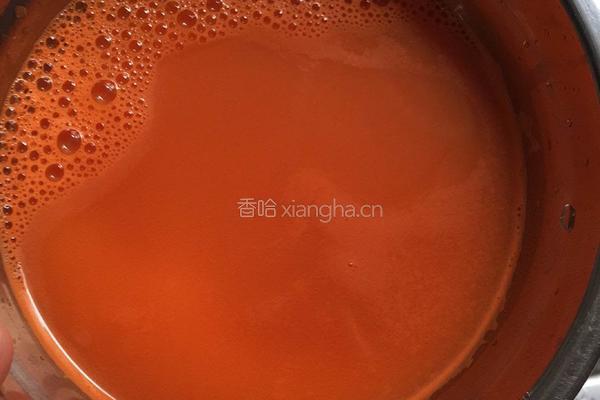 胡萝卜汁餐包的做法图解1
