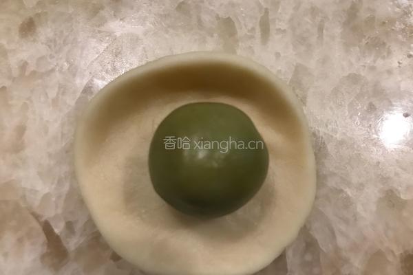 抹茶红豆酥的做法图解5