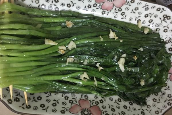 烧烤韭菜的做法图解7