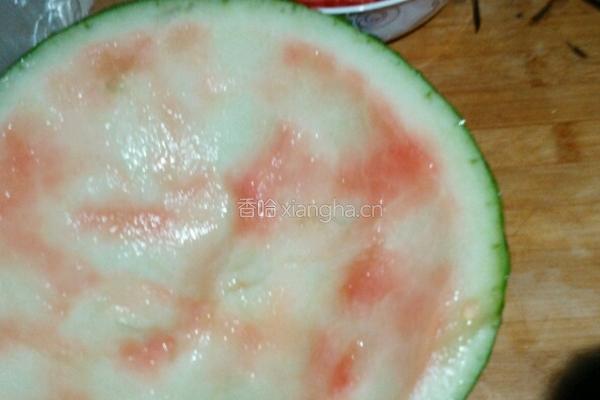 西瓜水蜜桃布丁（不加吉利丁片的）的做法图解3