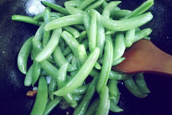炒甜豆的做法图解6