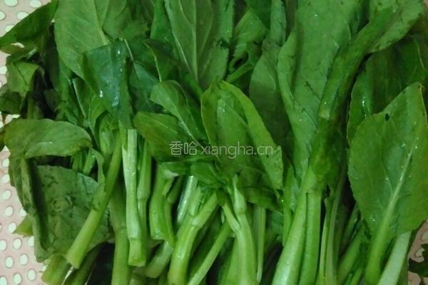 爆炒菜心的做法图解1