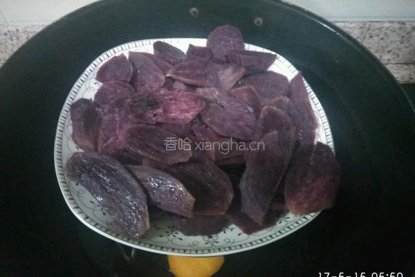 紫薯香蕉卷的做法图解3