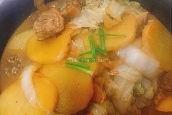 鸭肉炖土豆大白菜的做法图解11