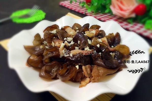 木耳炒肉的做法图解5