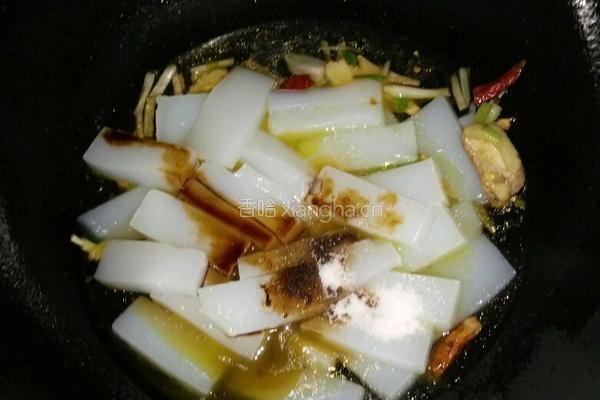 炒凉粉的做法图解6