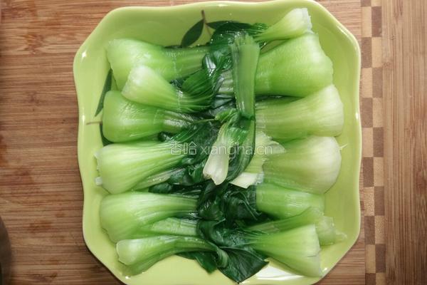 香菇油菜的做法图解4