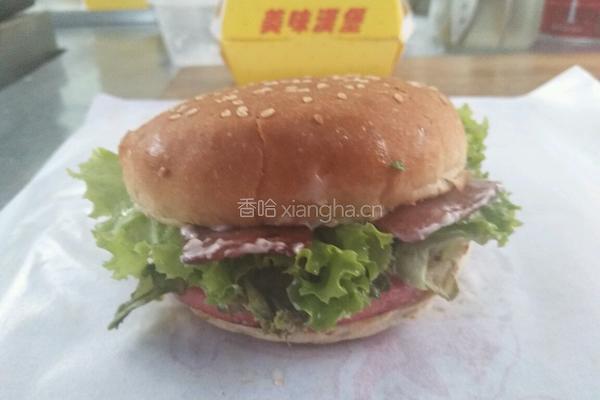 火腿汉堡的做法图解4