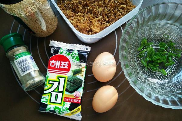肉松海苔煎蛋的做法图解1