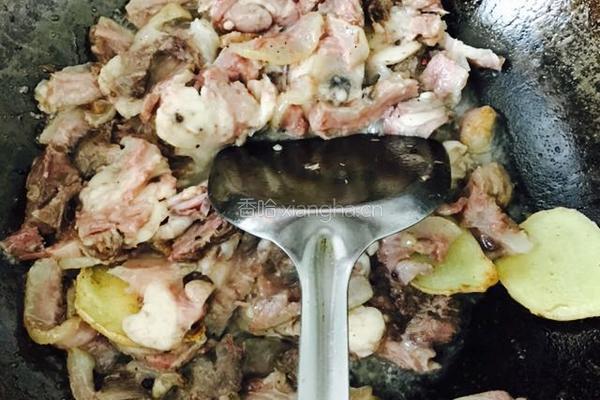 爆炒牛头肉的做法图解5