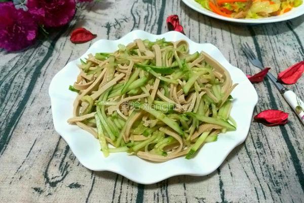 黄瓜拌豆片的做法图解7