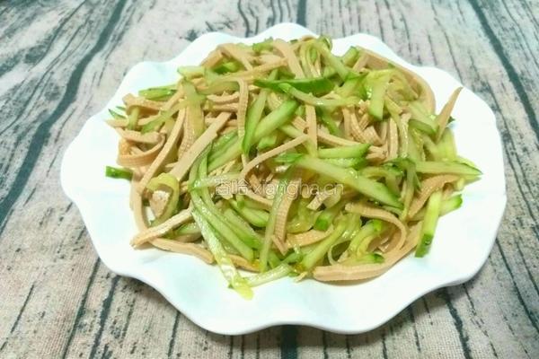 黄瓜拌豆片的做法图解6
