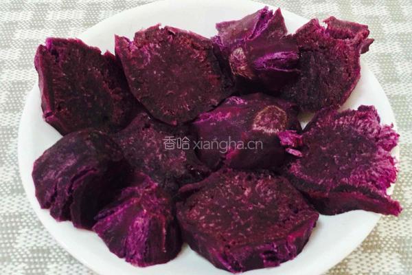 芝香紫薯饼的做法图解3