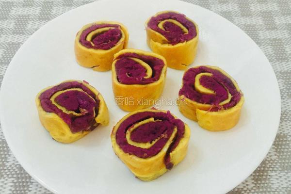 芝士紫薯鸡蛋卷的做法图解10