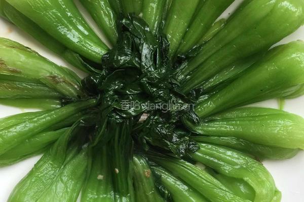 酱烧香菇油菜的做法图解4