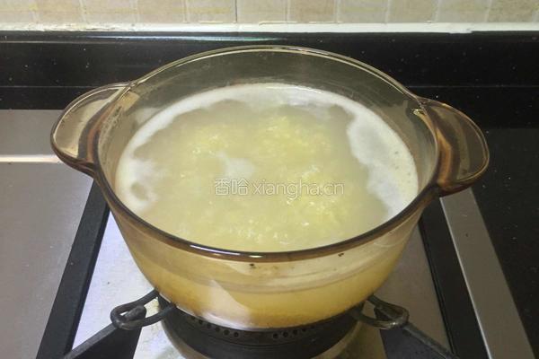 香菇芹菜虾仁小米粥的做法图解5