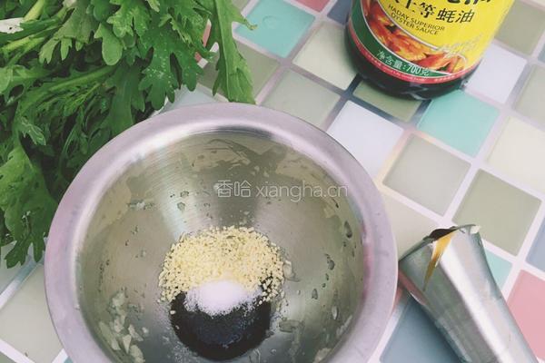 耗油茼蒿（蒿子秆）的做法图解3