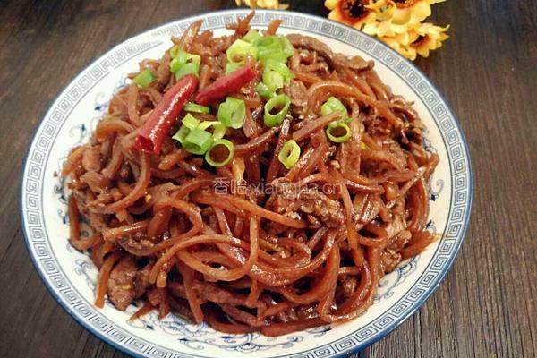 疙瘩丝炒肉丝的做法图解14