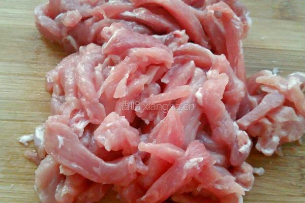 疙瘩丝炒肉丝的做法图解4