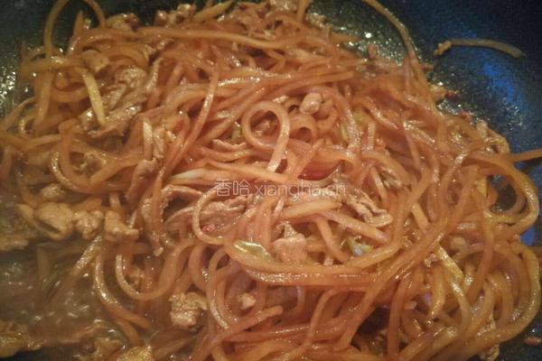 疙瘩丝炒肉丝的做法图解11