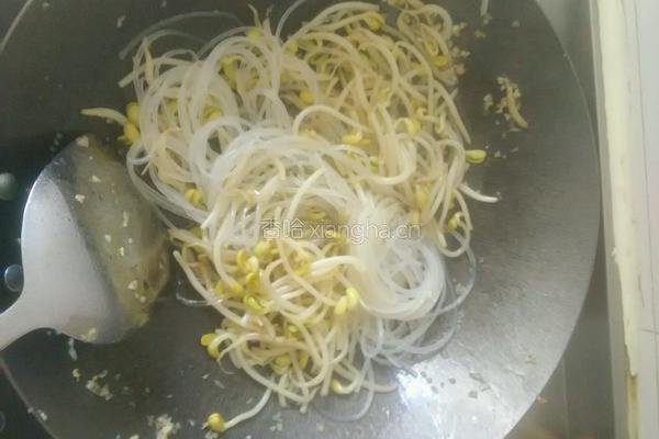 豆芽炒粉条的做法图解5