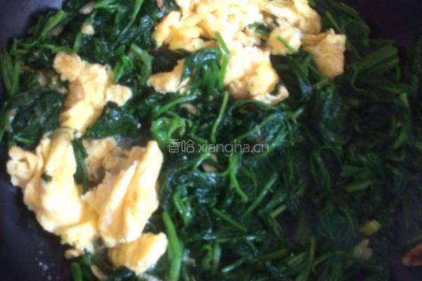 菠菜炒鸡蛋的做法图解9