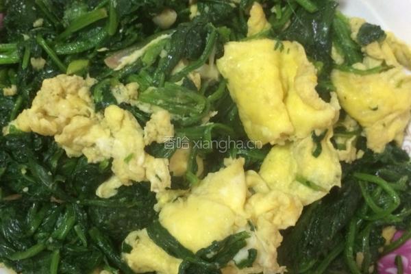 菠菜炒鸡蛋的做法图解10