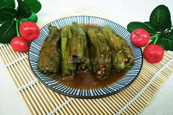 青椒灌肉的做法图解17