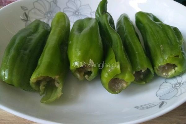 青椒灌肉的做法图解7