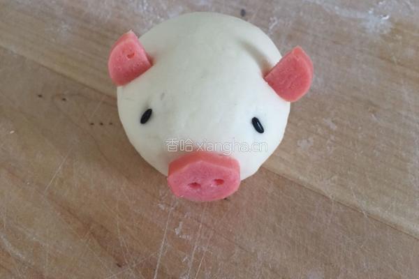 小猪香肠馒头（一次发酵法）的做法图解10