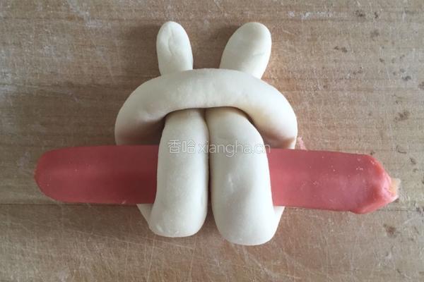 小兔香肠馒头（一次发酵法）的做法图解7