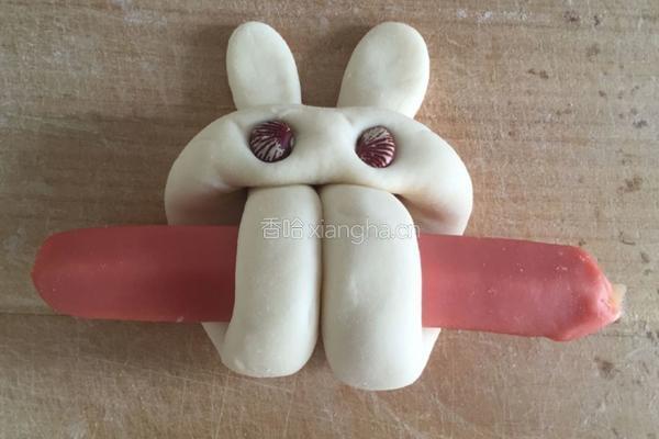 小兔香肠馒头（一次发酵法）的做法图解8