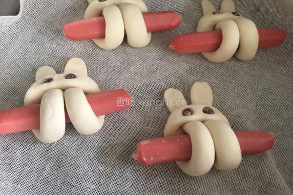 小兔香肠馒头（一次发酵法）的做法图解9